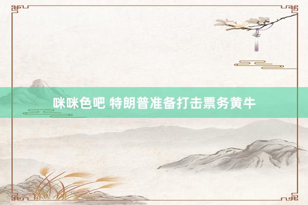 咪咪色吧 特朗普准备打击票务黄牛