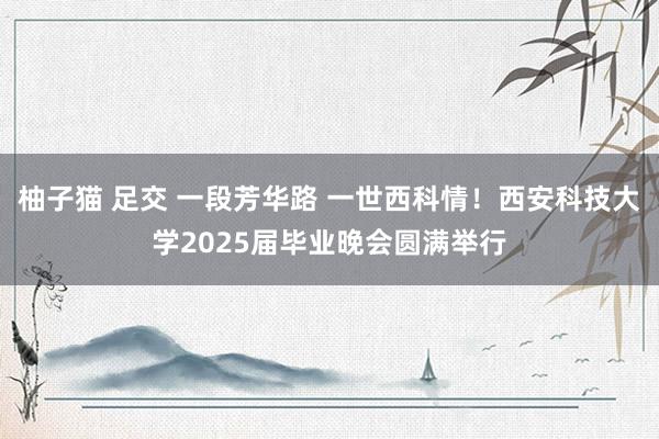 柚子猫 足交 一段芳华路 一世西科情！西安科技大学2025届毕业晚会圆满举行